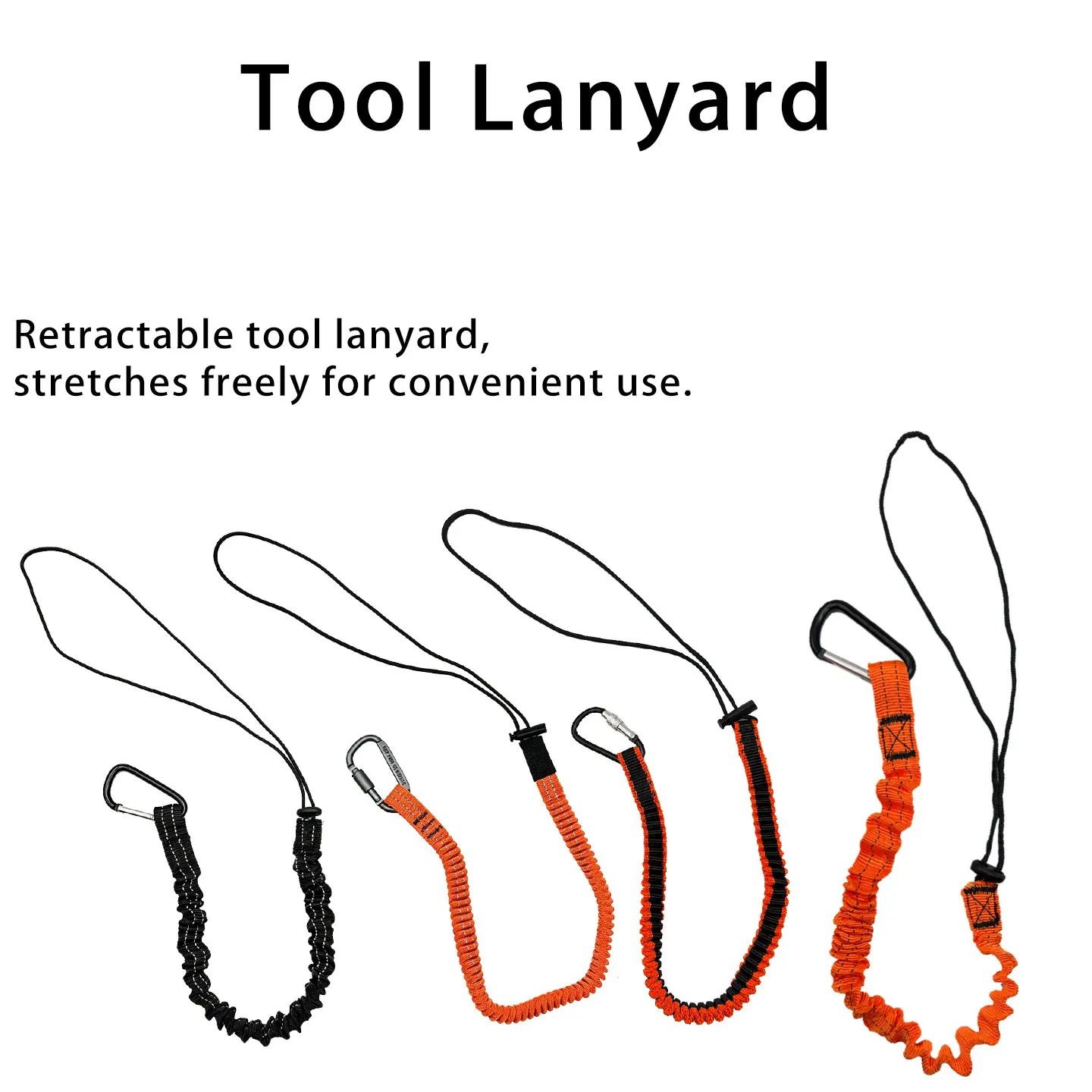 Tool Lanyard ，Tool Strap for Wrenches, Flashlights，Elastic Tool Lanyard，Retractable Anti-lost Tool Lanyard