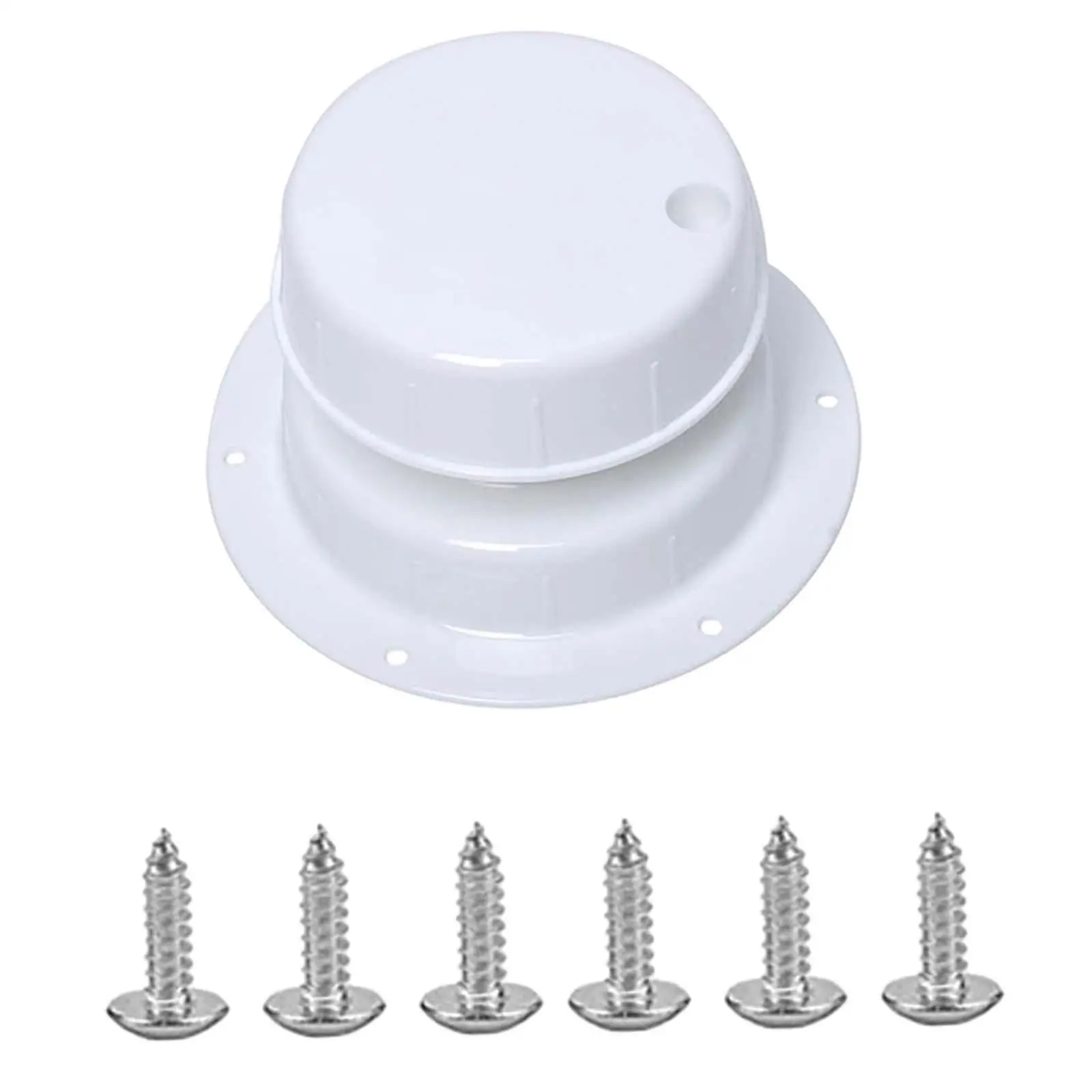 Durable RV Sewer Vent Cover Pipe Outlet Cap Roof Duct Vent with Screws for Caravan Motorhome