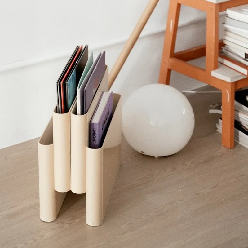 Landmark Magazine Storage Organizing Rack Internet celebrities ins Fengduoge Desktop Organizing Small Bookshelf Decoration shelf