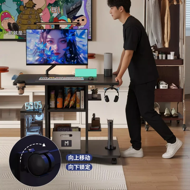 

Computer desk desktop small e-sports table mobile home learning notebook table simple small apartment bedroom bedside table