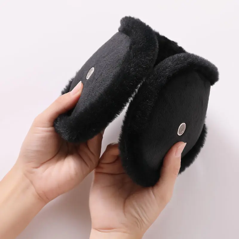 Nieuwe Katoen Oorbeschermers Soft Thicken Oorwarmers Pluche Zachte Oorkap Protector Oor Flap Voor Mannen Vrouwen Winter Houden Warmer oor Cover