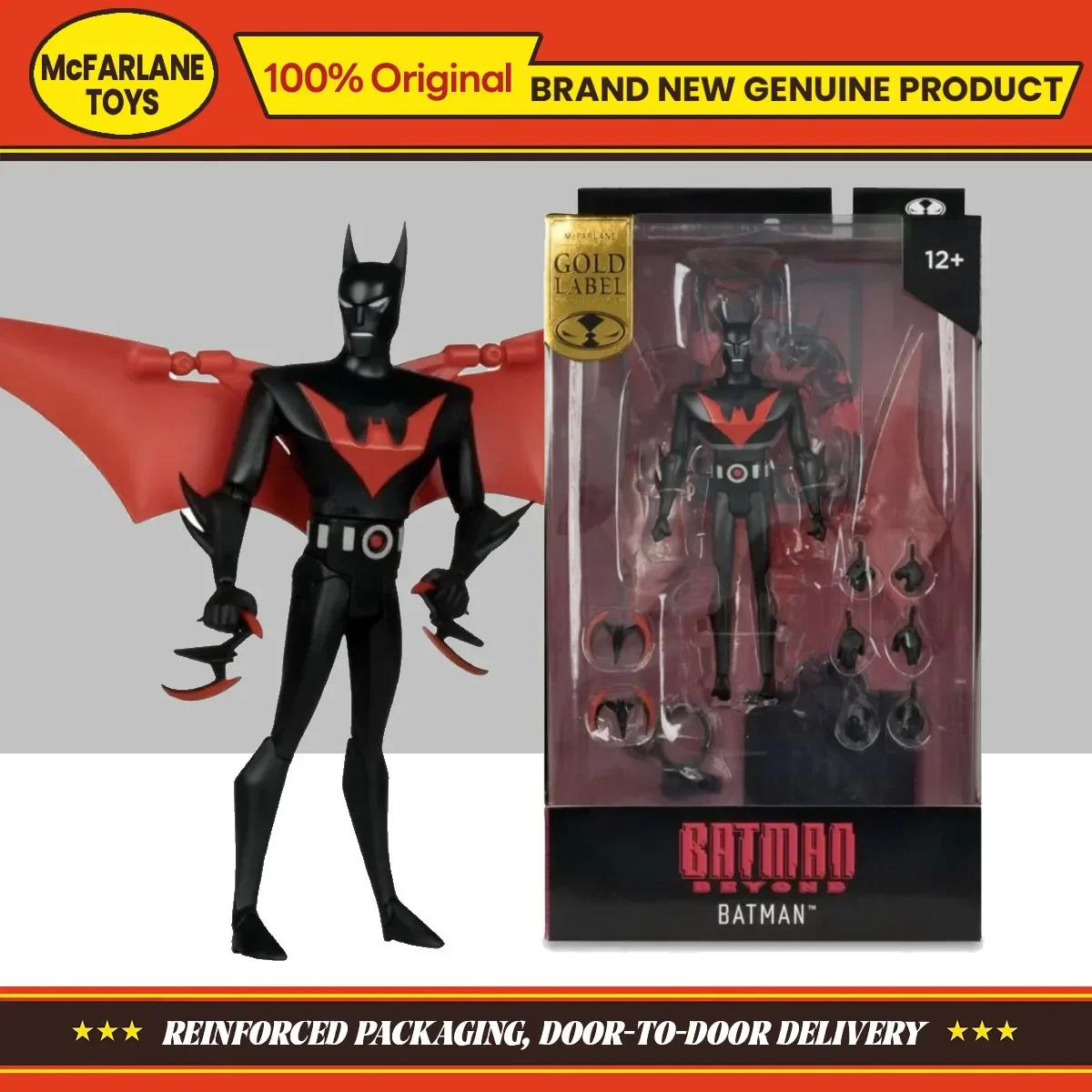 McFarlane Batman Beyone Animated Batman From The Future Anniversary Action Figure Toys Collection Ornament Gift