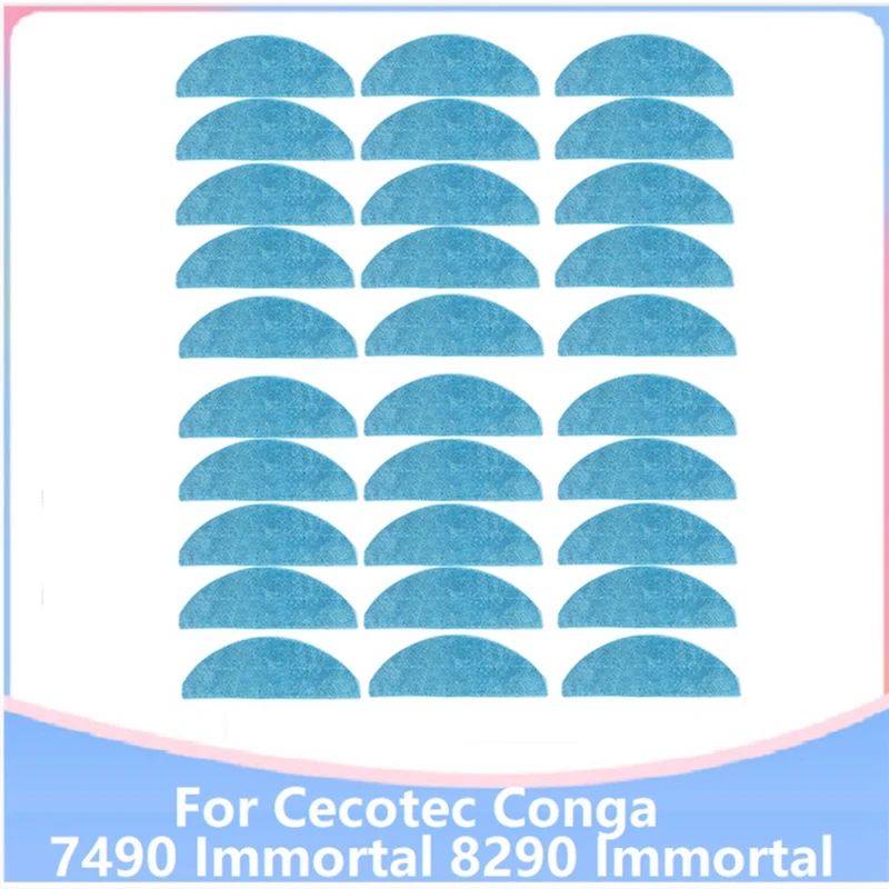 Replacement Mop Cloth For Cecotec Conga 7490 Immortal / 8290 Immortal / Kabum Smart 900 Vacuum Cleaner Parts