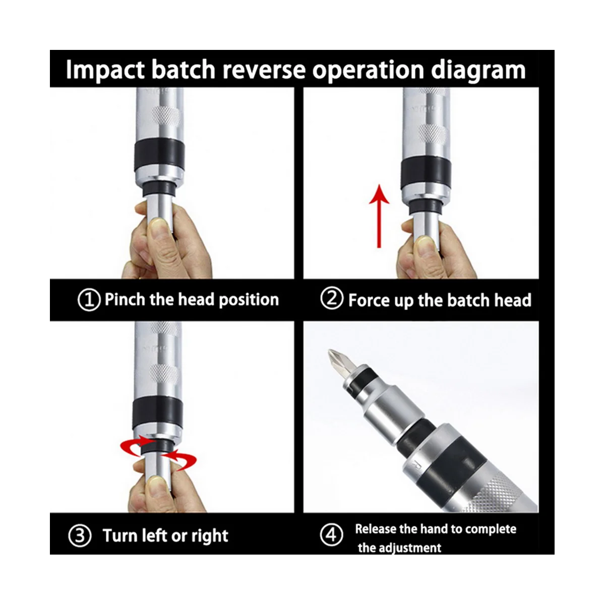 Industrial Grade Multifunctional Heavy Duty Shock Screwdriver Bits Screw Extractor Repair Driver Set