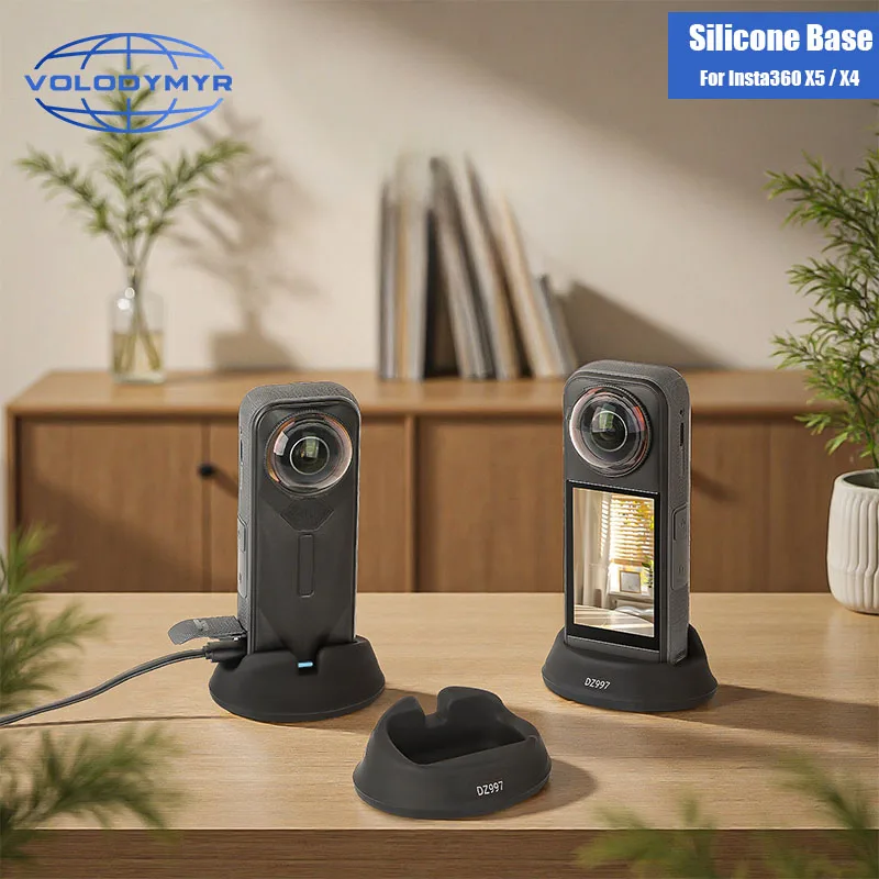 

VOLODYMYR Insta360X5 Car Mount Base Shadow Stone X4 Desktop Support Upright Silicone Base Camera Mount Motorcycle Accessories