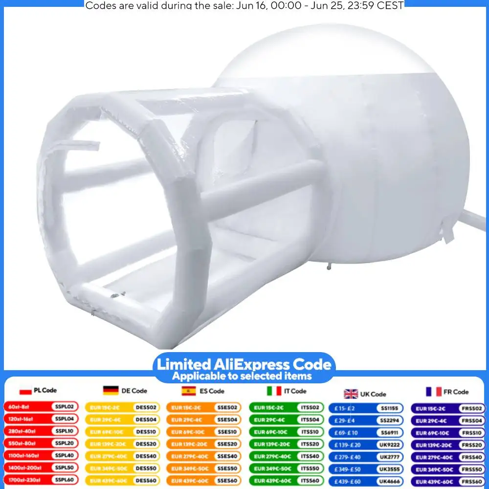 

350 Вт вентилятор 7,9x9,8 футов надувная пузырьковая палатка ПВХ 5 минут надувная купольная палатка для кемпинга/на открытом воздухе водонепроницаемая ветрозащитная 3-5P прочная