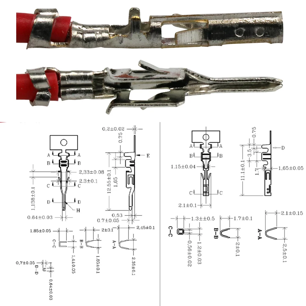 5pcs 20AWG 20/30/50cm Micro-Fit 3.0mm Molex MX3.0 Single Row 2/3/4/5/6Pin Cable Harnes Male Female Air Docking Housing Connector