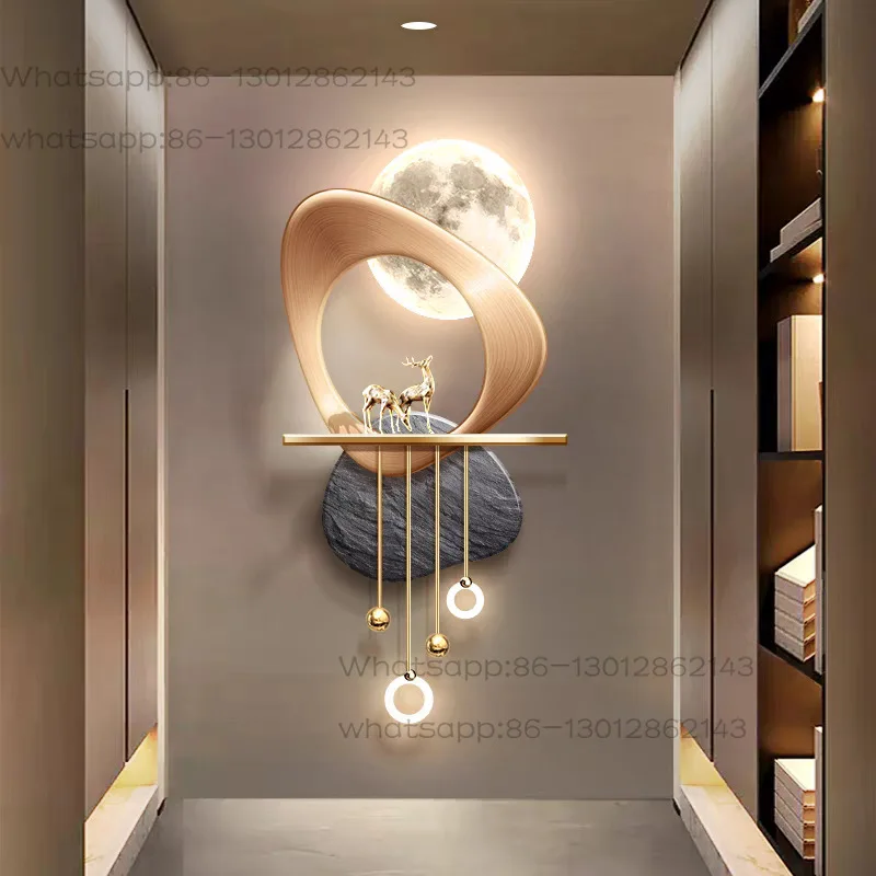 Luminous Decorative Wall Lamp At The End of The Corridor,Entrance,Three-dimensional LED Hanging Painting,Corridor Mural