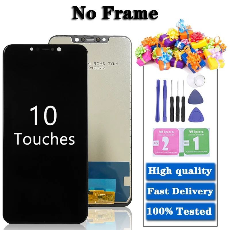 AAA+ For Xiaomi poco F1 PocoF1 LCD Display 10 Touch Screen Digitizer Assembly for xiaomi mi Pocophone F1 PocophoneF1 lcd screen