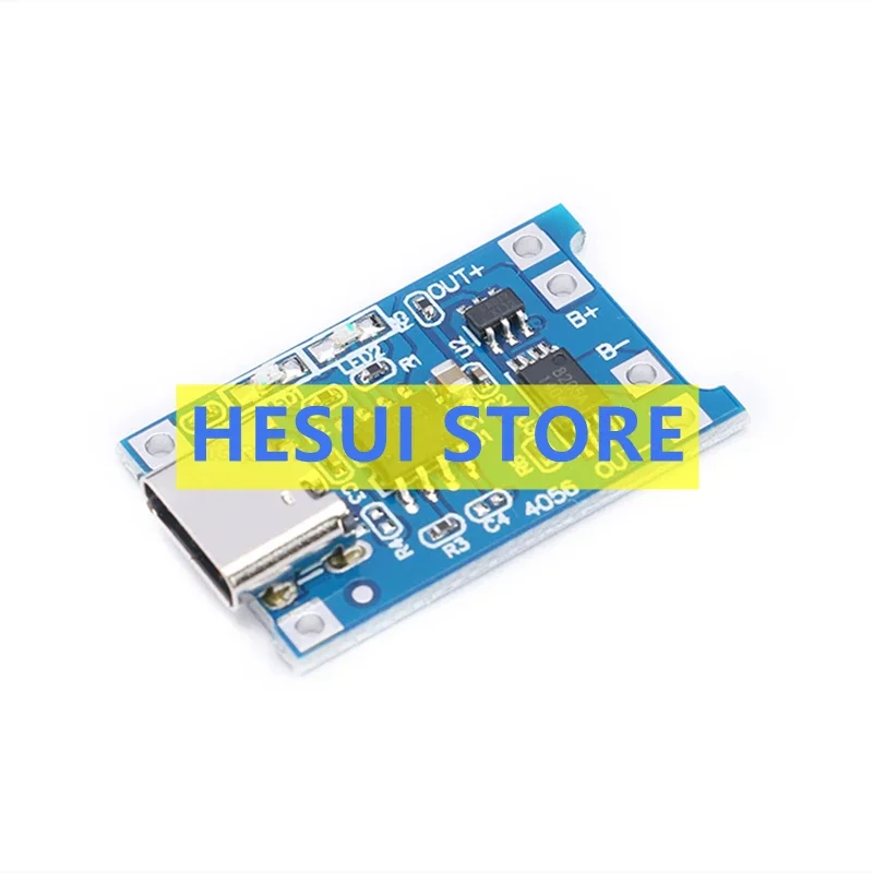 TP4056 1A Lithium battery charging board module Type-C USB port charging protection two-in-one