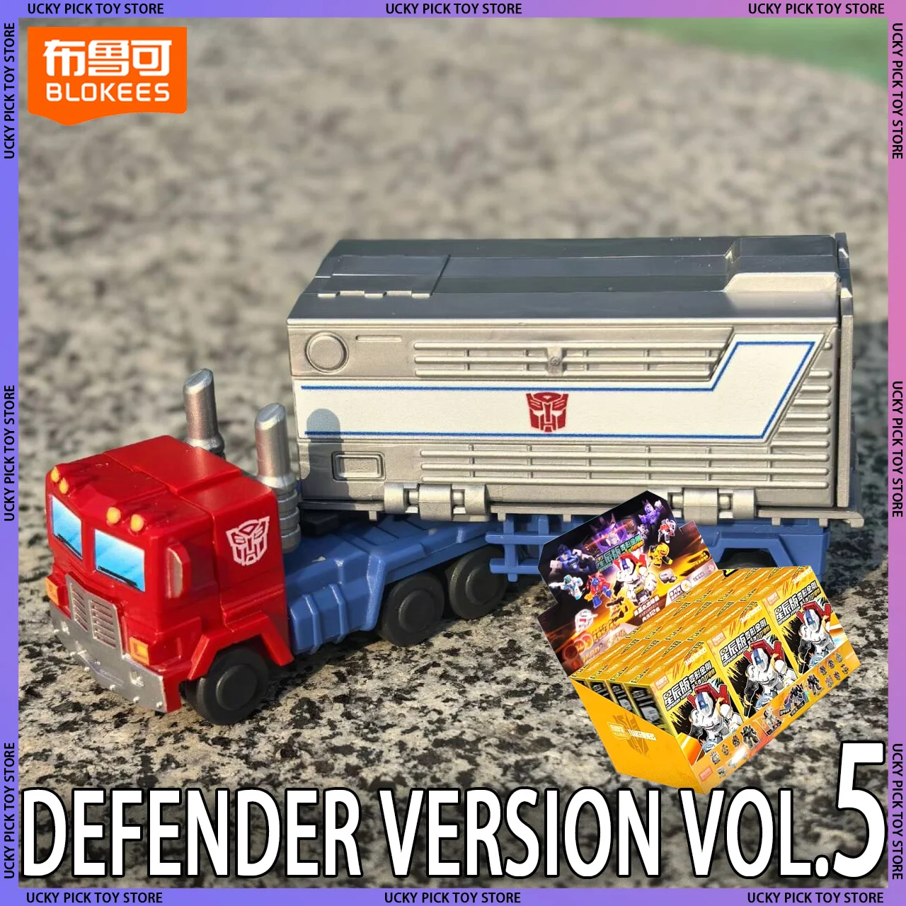 

Blokees Transformers Defender Version Vol.5 Galvatron Jetfire Optimus Prime Reflector Assembly Model Blind Box Collectible Gift