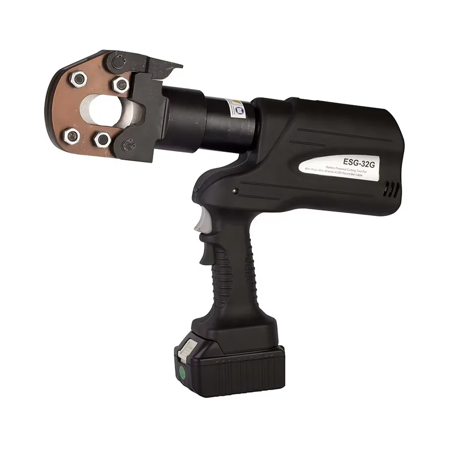 

Battery Powered Hydraulic Cutter for Wire Rope Wire Strands ACSR Rebar Cable