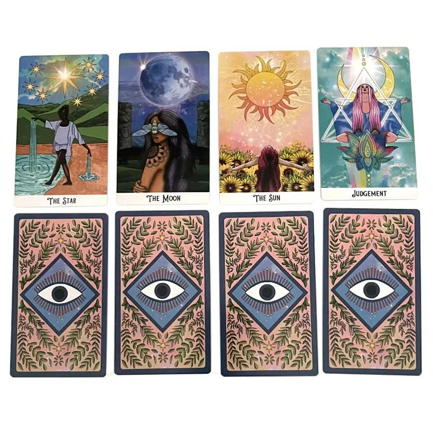 12x7cm Mystic Soul Tarot Deck  Paper Manual Card Games 78Pcs