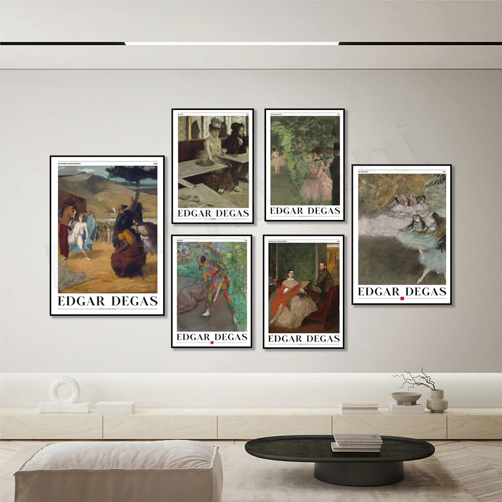 Edgar Degas French Art Poster, Degas Prints, Impressionist Art, Vintage Museum Exhibition Decor Poster Canvas Print Gift