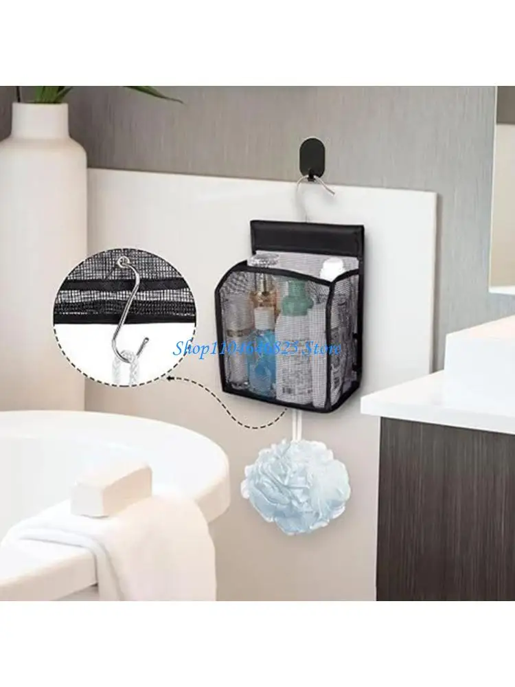 

Drillless Wall Mount Toiletry Bag Waterproof Bathroom Organizers With Multiple Pockets