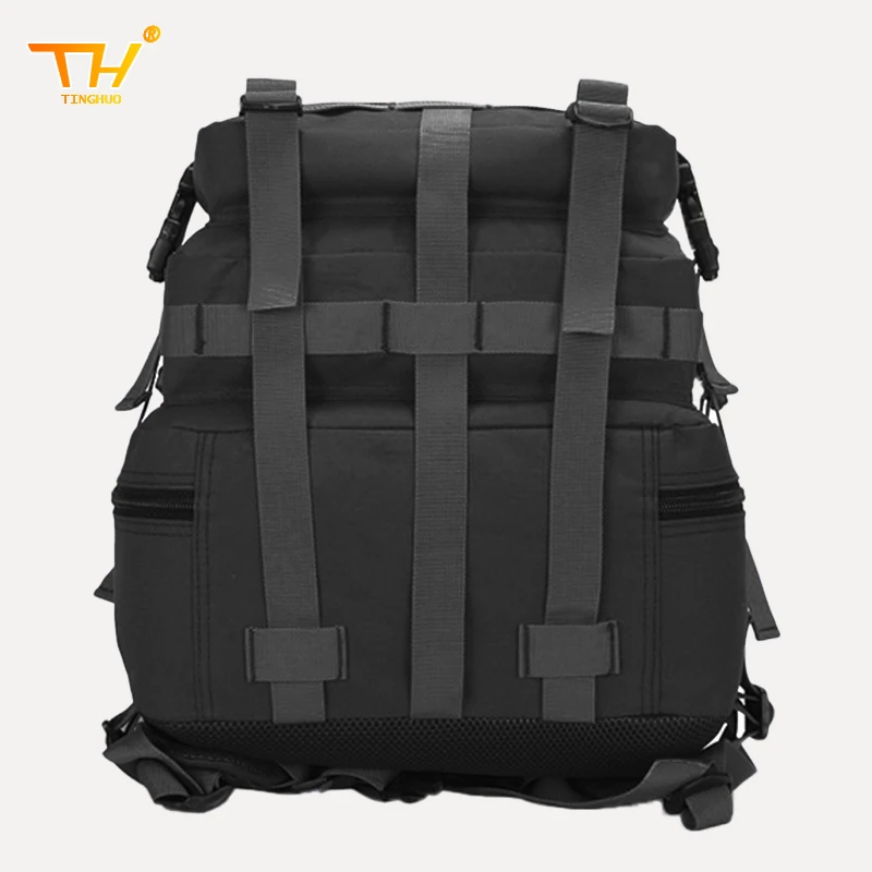 Qt & qy 45l tático mochila saco de sobrevivência caça molle mochila ginásio para homens edc caminhadas ao ar livre mochila bruxa garrafa titular