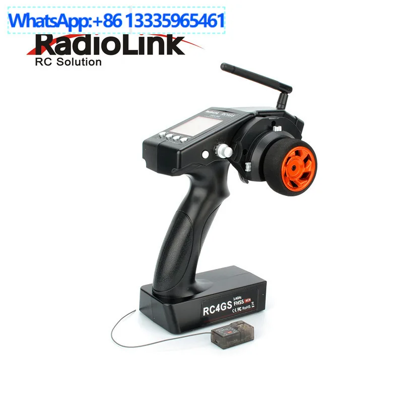 Xinledi 2.4G Chinese RC4GS V2 LCD 4-channel gun remote control receives high voltage 400 meters vehicle and ship model