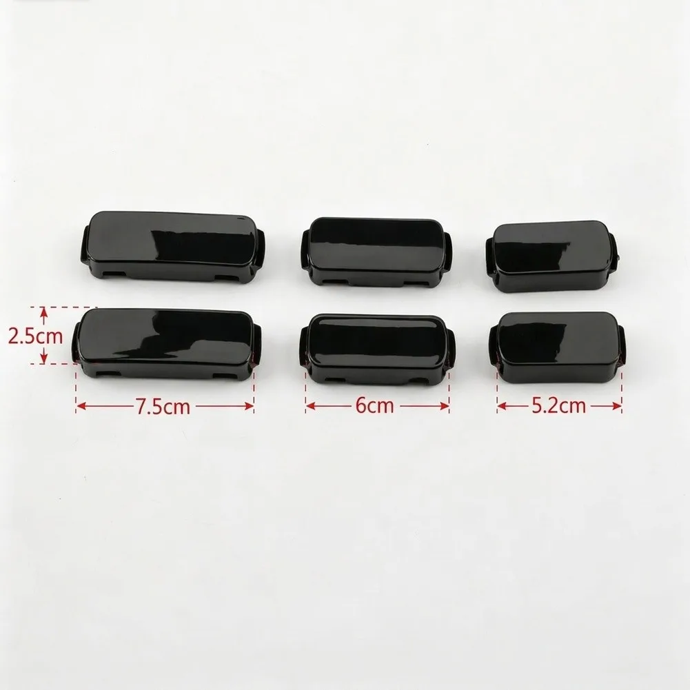 For Car Styling Enhancement Black Luggage for rail Covers Overlanding Crack Resistant Design Tool Free Installation