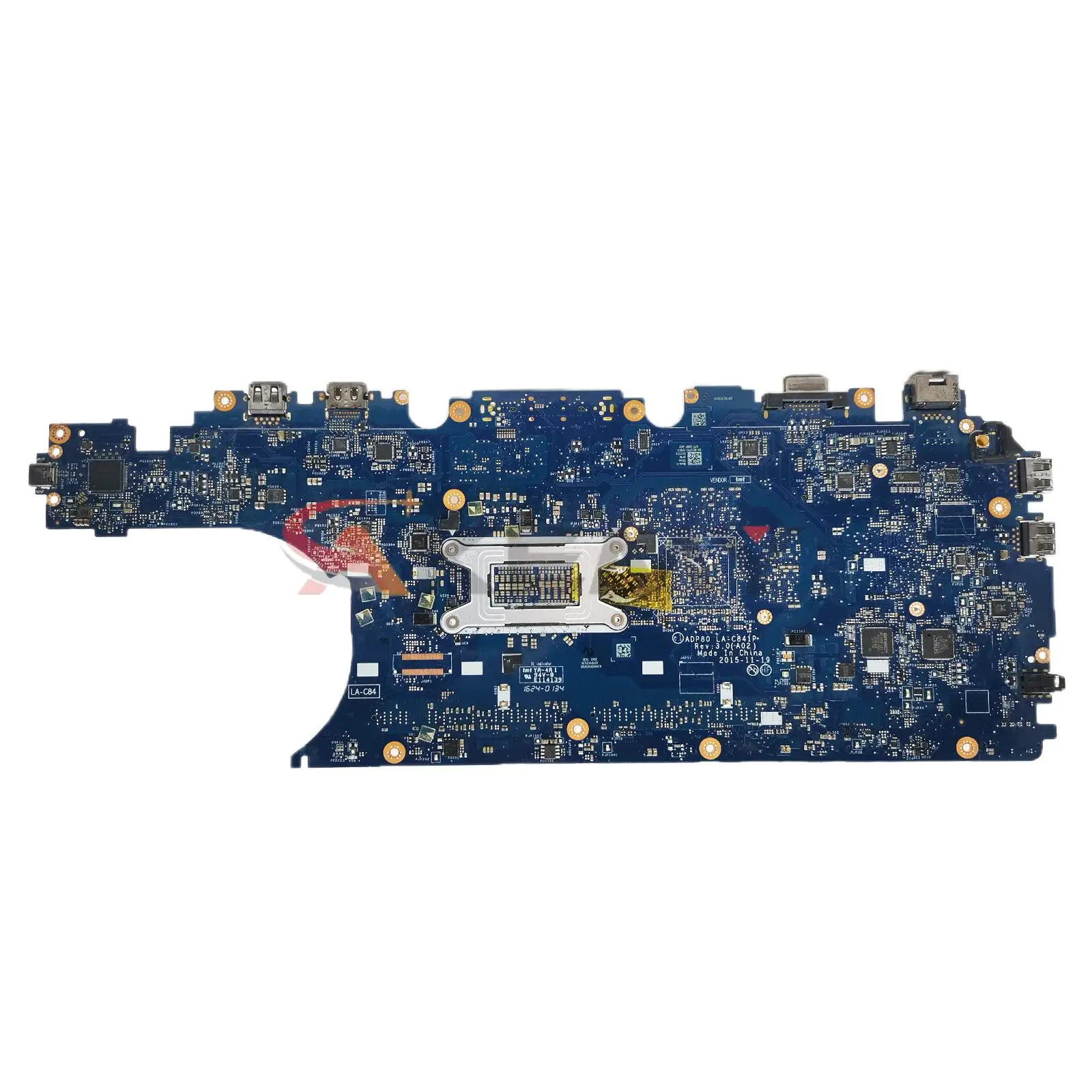 Para dell precisão 15 3510 placa-mãe do portátil LA-C841P CN-03MCRF 0hx41 3mcrf com E3-1505M i5 i7-6th gen v2g testado ok