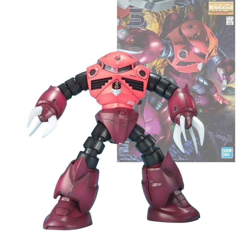 

Bandai Mg 1/100 Char's Custom Red Zaku Red Comet Zaku Msm07 Assembly Model Cool Gift Mecha Warrior Figure Educational Toy
