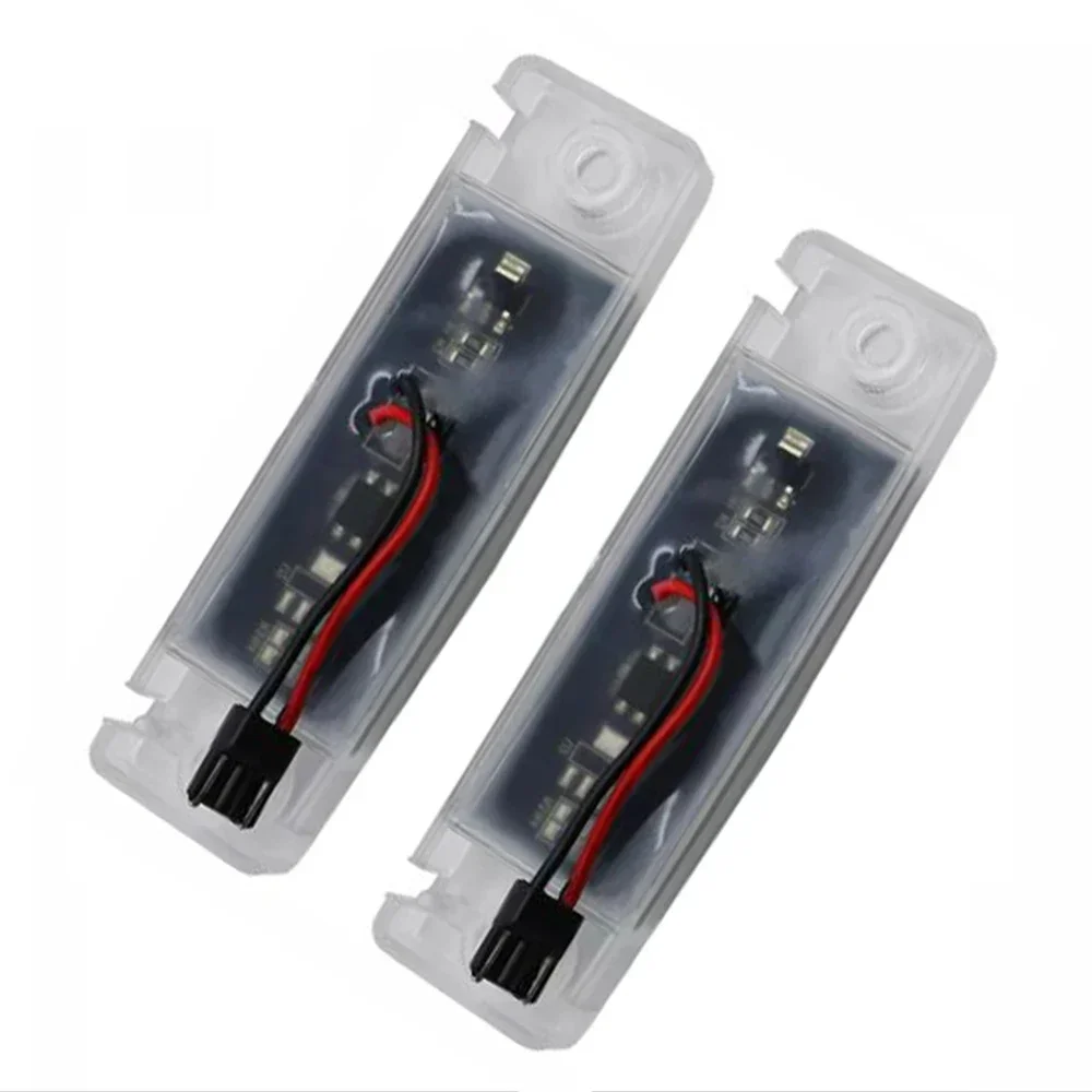 2pcs LED Number Plate Lamp For Toyota 4Runner Previa Land Cruiser Prado For Toyota Sequoia Corolla White License Plate Light