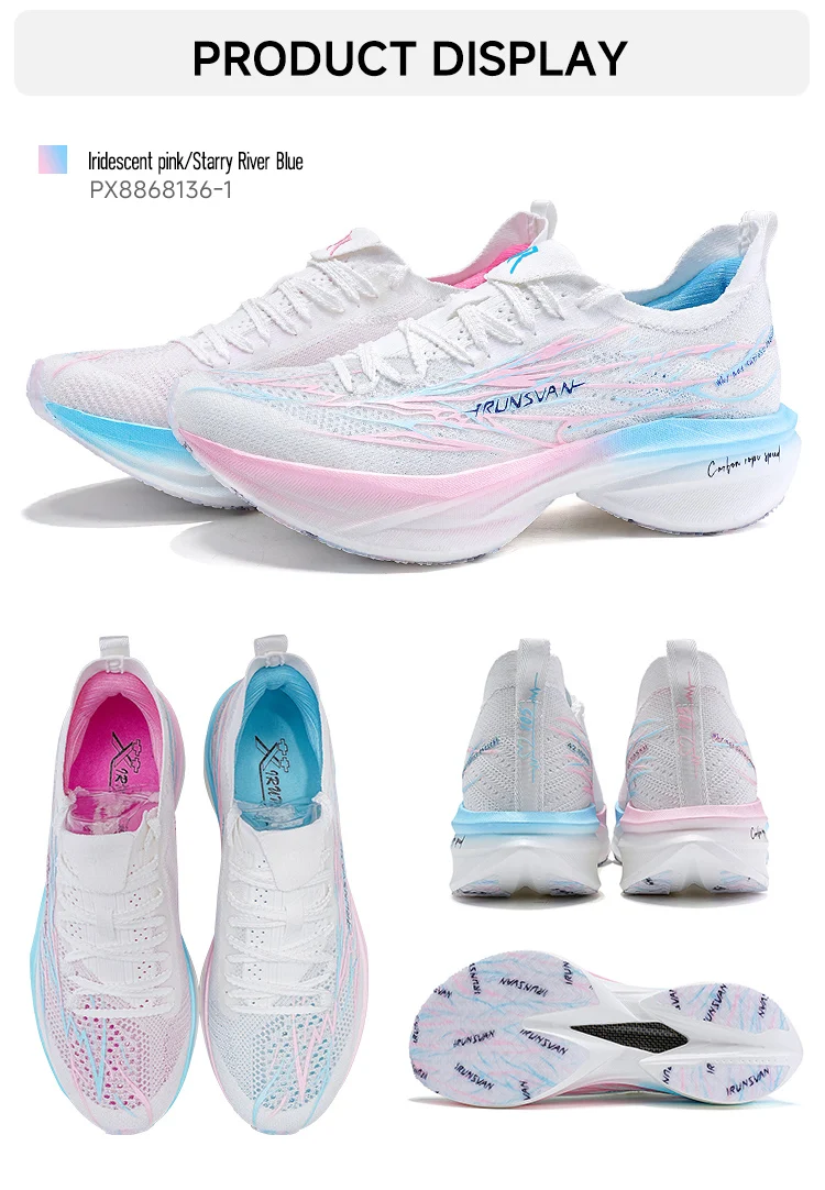 Vollflächen-Carbonplatte Laufschuhe Unisex 2025 - IRUNSVAN Läufer Geschwindigkeitstrainings-PE-Testschuhe 136 – Detail 27
