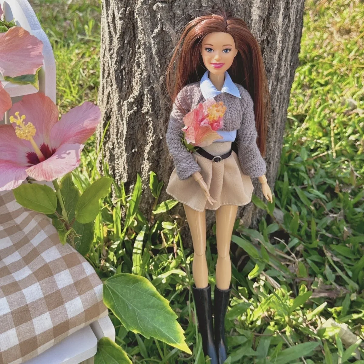 2025 nouvelle mode supermodèle poupée collège Style vêtements ensemble 30 cm 1/6 BJD poupée articulations mobile cheveux épais fille jouer maison jouets cadeau