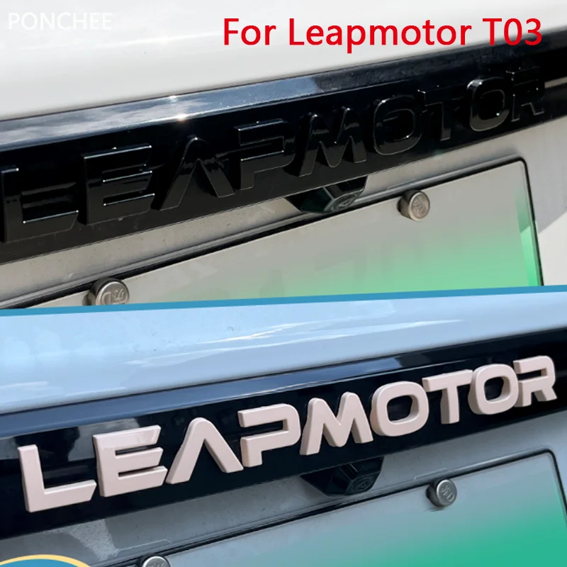 

Letter Stickers Car Label for Leapmotor T03 2024-2025 Refit and Change Color Body Paste Trunk Letters Affixed To Tail Trim