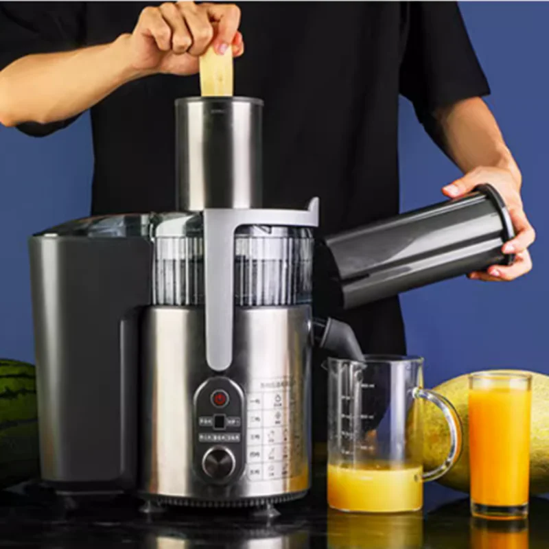 Juicer Commercial Large-Caliber Slag Juice Separation Squeezed Sugarcane Fresh Juice Household Fruit Coconut Juice Juicer