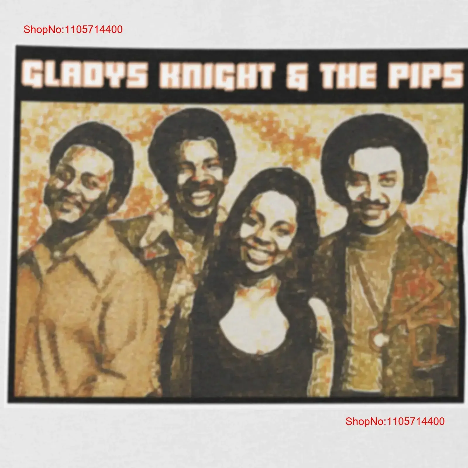 Gladys Knight and the Pips T Shirt Soul R B Funk 60s 70s Vintage Grapevine Motown Buddha Marvin Gaye Stax Diana Ross Berry
