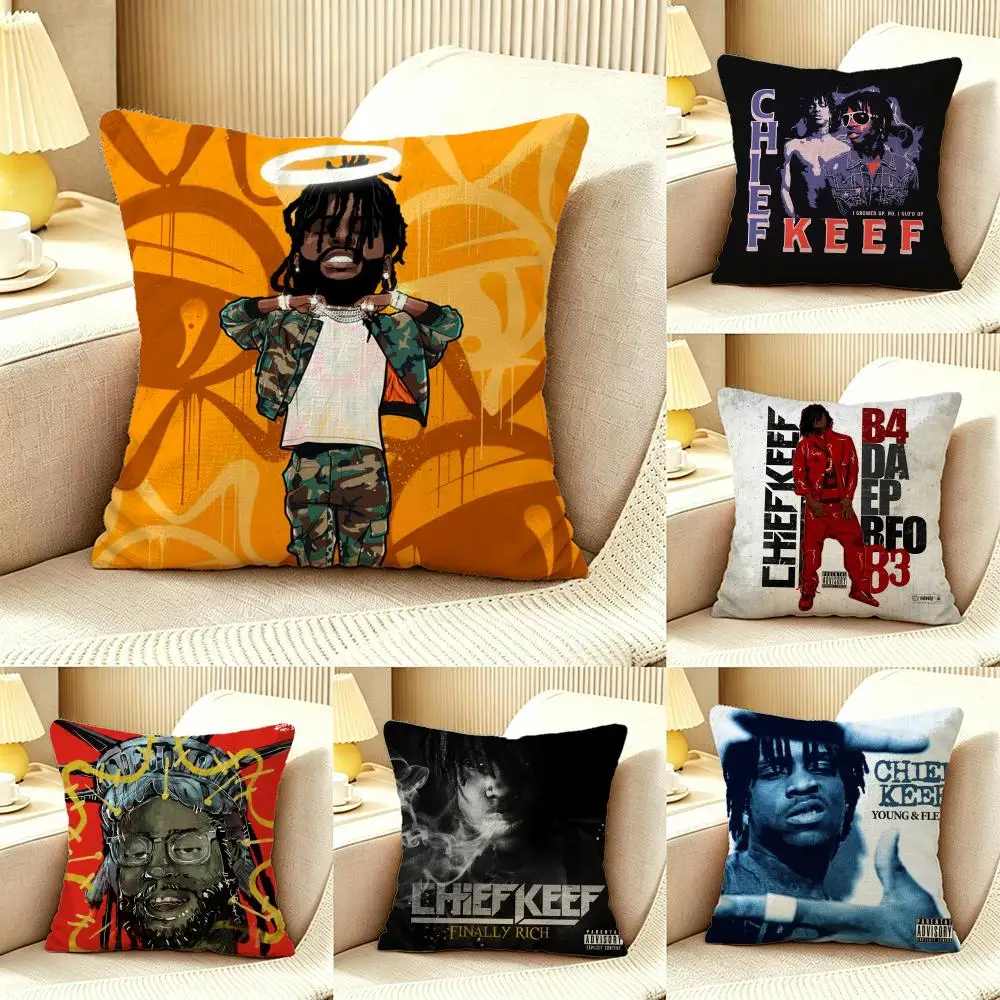 Celebrity Chief Keef Cushion Cover Pillow Cover Nordic Minimalist Throw DoubleSided Print Cushion Case for Sofa Bedroom Decor