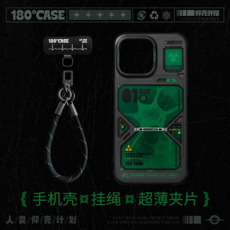 حافظة هاتف محمول مقلوبة للخيال العلمي مضادة للسقوط IMD طبقة مزدوجة متجمدة غير قابلة للانزلاق لهاتف آيفون 16 15 14 برو ماكس هدايا متينة