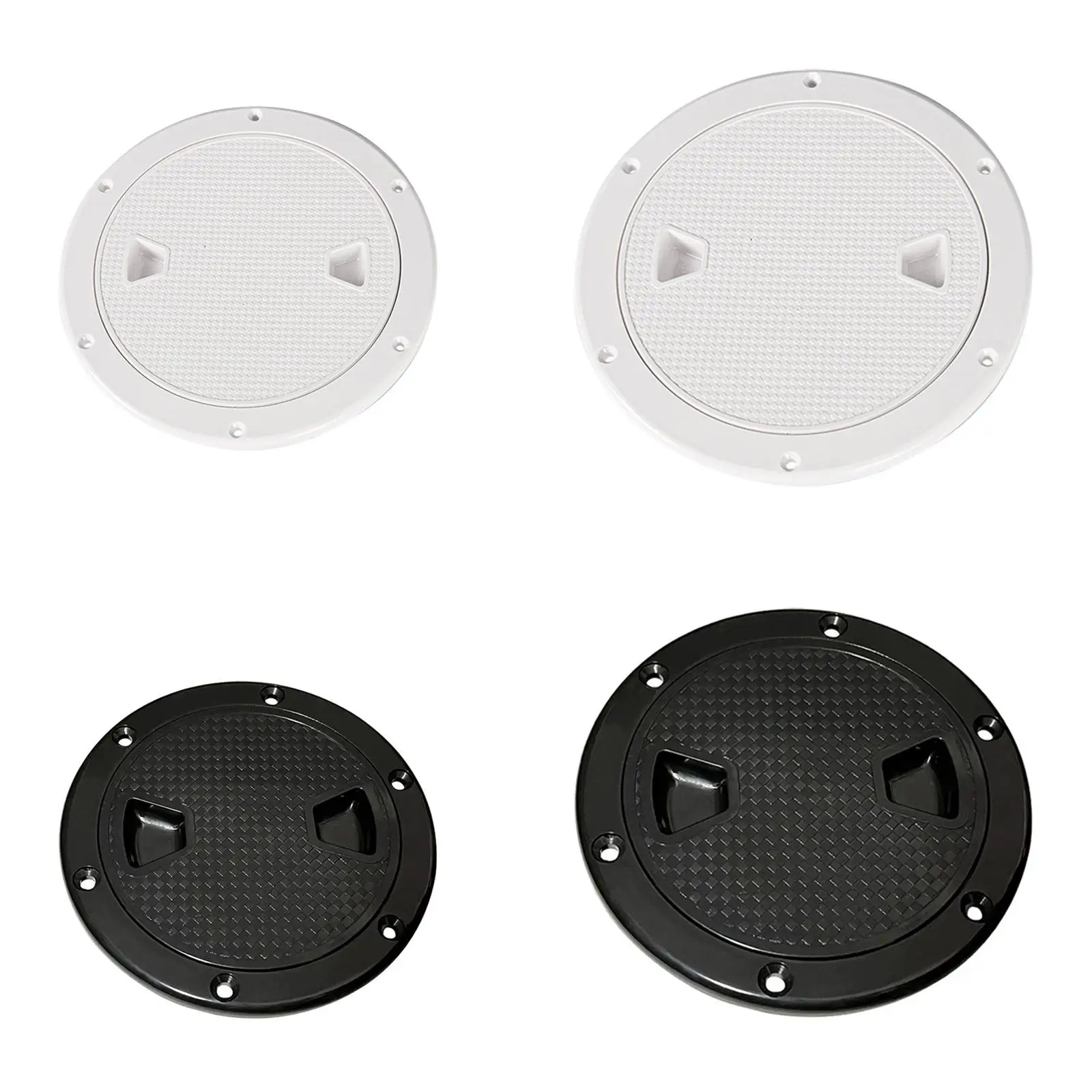 Round Inspection Hatch ABS Plastic Deck Plate Cover Marine Yacht Parts for Access Point and Maintenance