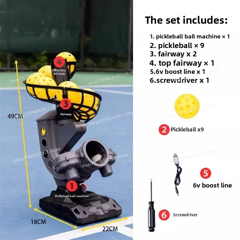 Home & Amateur Pickleball Serving Machine – Net Volley Training Tool for Rapid Skill Improvement
