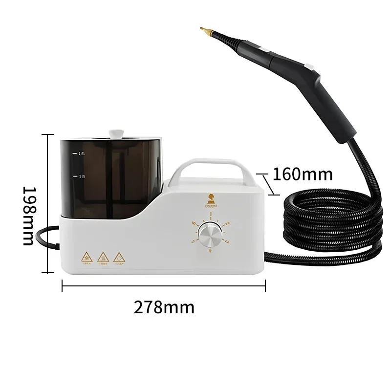 Limpiador a vapor de alta temperatura, máquina de esterilización a presión para el hogar, suelo, coche, cocina, limpieza de aire acondicionado, 2600W