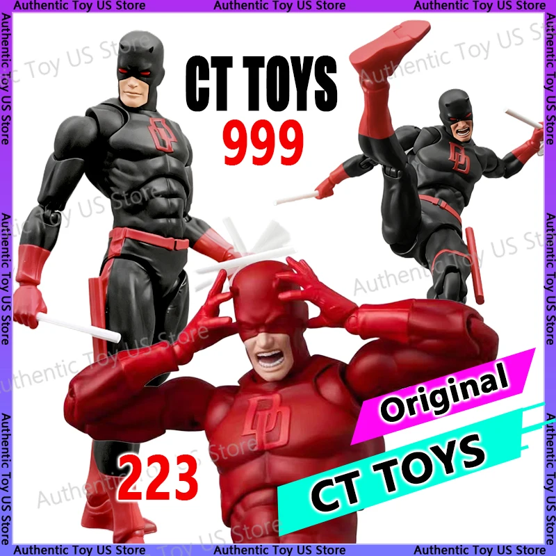Оригинальные игрушки Ct Daredevil, черный 999, красный Mafex 223, фигурка комиксов, аниме, фигурка, статуя, модель, подарок, детские игрушки