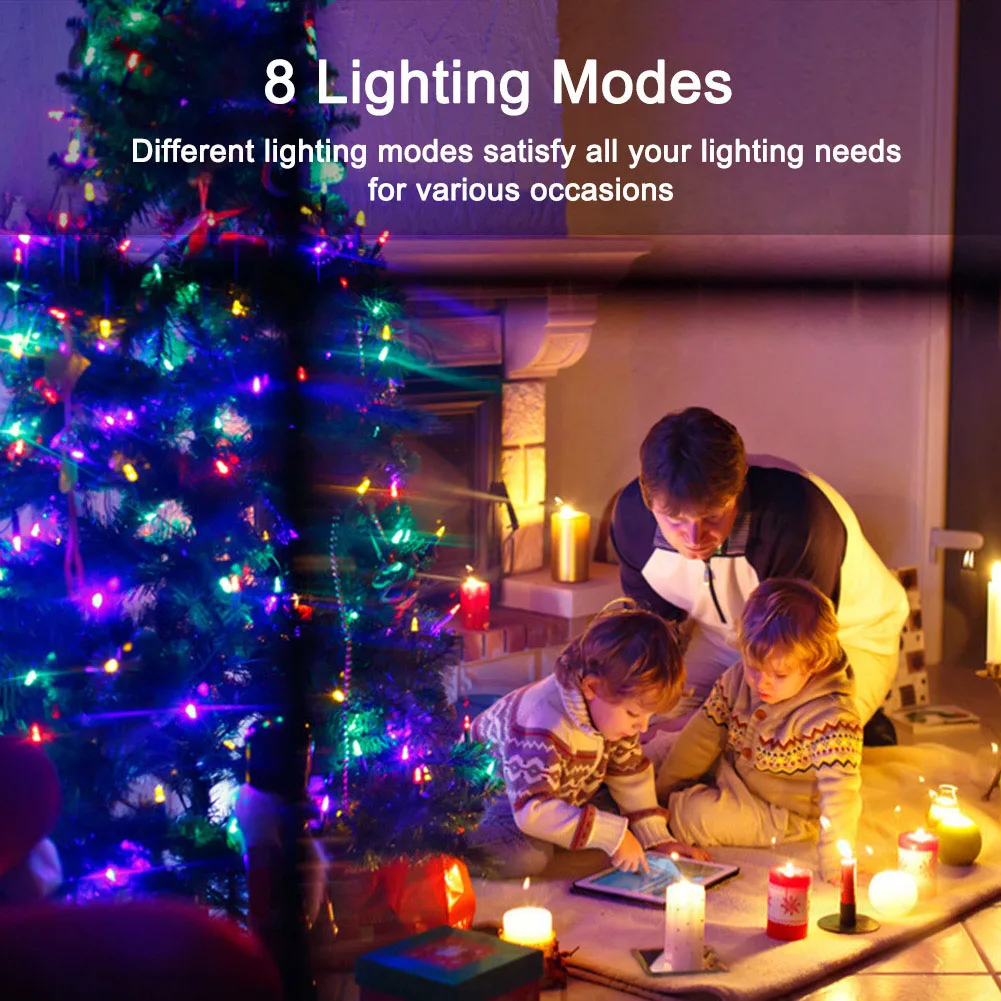 أضواء LED الجنية جارلاند مع جهاز التحكم عن بعد ، قابس USB ، ضوء حفلة عيد الميلاد ، الحلي الزفاف ، غرفة المعيشة ، ديكور السنة الجديدة