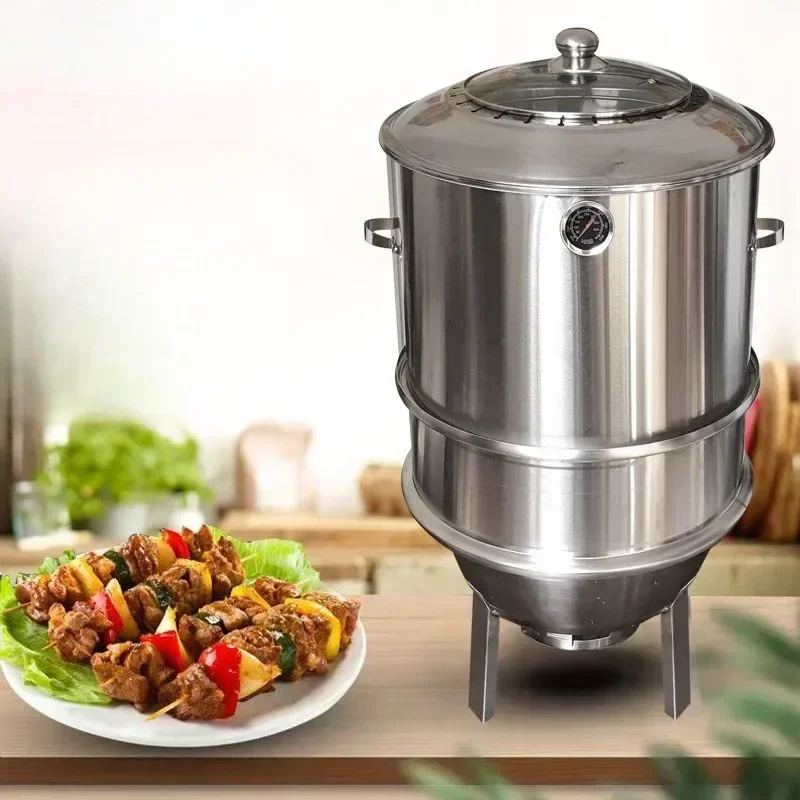 Safe High Quality Outdoor Camping Cooking Supplies Stainless Steel Smokeless Multifunctional Barbecue Charcoal Oven