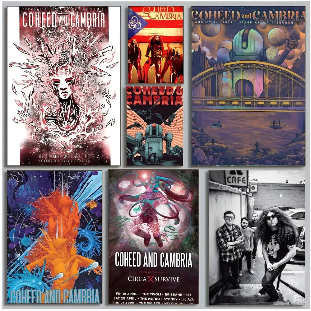 Progressive Rockband C-Coheed and Cambria Poster Modern Wall Art Bedroom Living Room Print Unframed