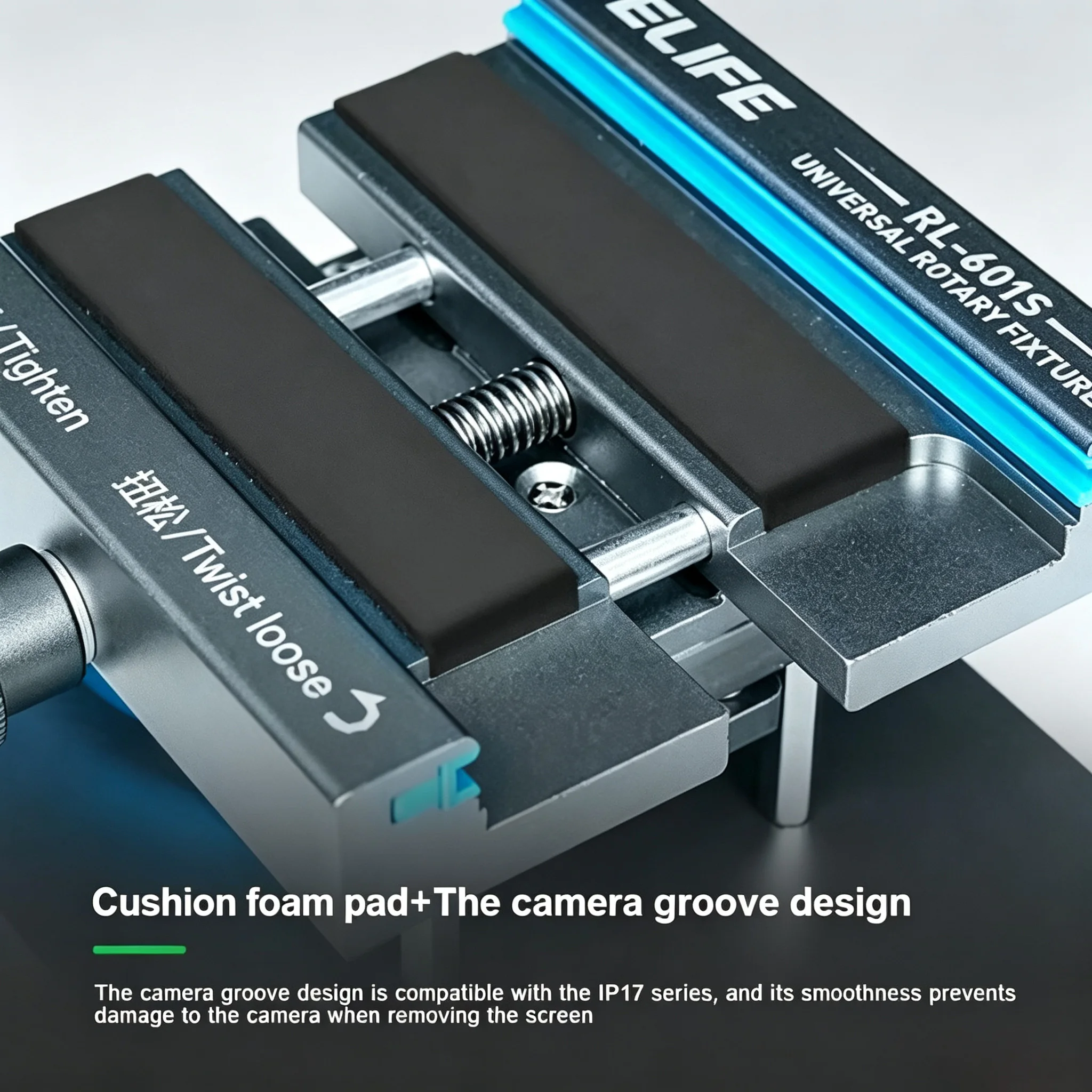 RELIFE RL-601S multifunctional 360 ° rotating fixture suitable for mobile phone removal, back cover glass fixing fixture