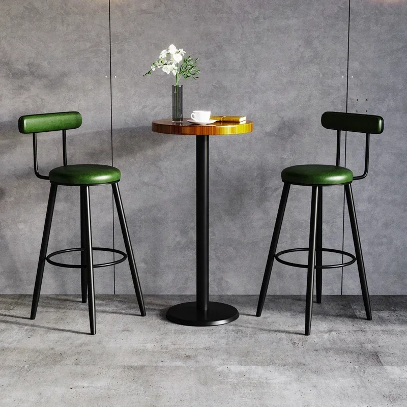 Luxury Nordic Bar Stool Modern Kitchen Metal Home Plastic Bar Chairs Modern Office Modern Bar Stools Furniture Decoration