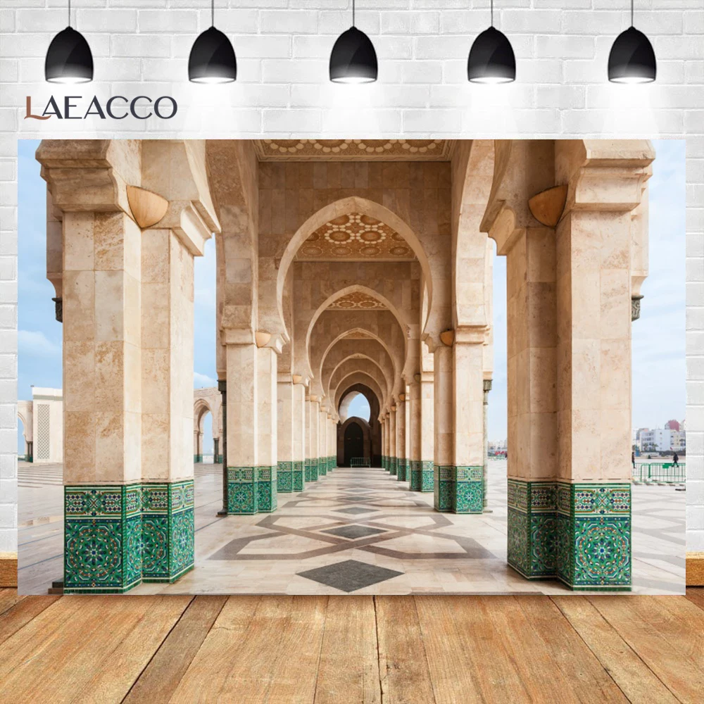 Vintage Islamic Architecture Photography Backdrop Moroccan Artist Home Background Bohemian Living Room Decoration Photo Studio