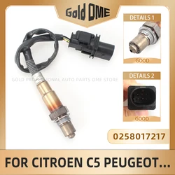 Sensor de oxígeno con sonda Lambda de banda ancha para coche, accesorio de medición de O2 para Peugeot 207, 208, 308, 508, 2008, 3008, 5008, Partner 0258017217, 1618LL, 1618V0, 1918LL
