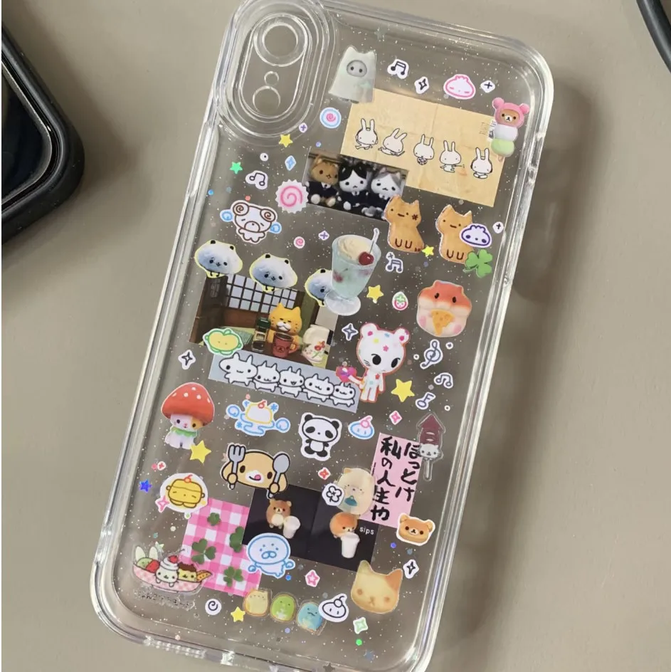 Coque de téléphone avec autocollant de poupée Kawaii, étui pour Xiaomi Redmi Note K60 15C 15 14 13 12 12C 11 10 10C 13C 10X A5 K50 Pro Plus Ultra 4G 5G