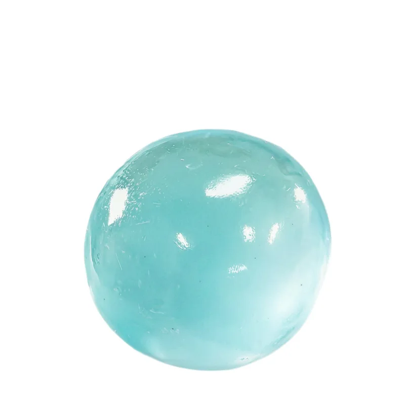 Blue Maltose Squishy Toy Cute Mochi Anti Stress Fidget Toy Soft Simulated Bule Transparent Ball Quick-rebound Decompression Toy