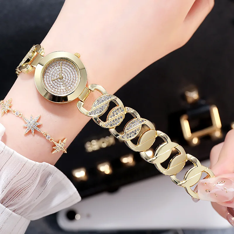 pulsera-de-lujo-para-mujer-reloj-de-cuarzo-conjunto-de-pulsera-esfera-verde-simple-malla-de-oro-rosa-reloj-de-lujo-para-mujer