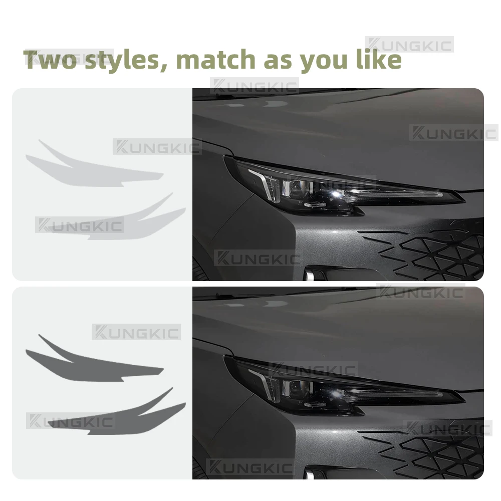 

Для Changan CS55 Plus 2023 2024, внешняя фара автомобиля, защитная пленка из ТПУ, ремонтная наклейка против царапин, аксессуары, дымчатая прозрачная