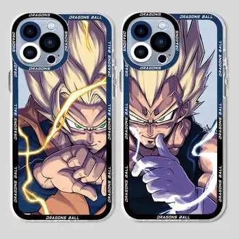 애플 아이폰용 애니메이션 D-Dragons B-Balls G-Gokus 휴대폰 케이스, 아이폰 15 Pro Max 13 14 Plus 12 Mini 11 Pro XR 8 SE 7 6S XS MAX 무광 커버