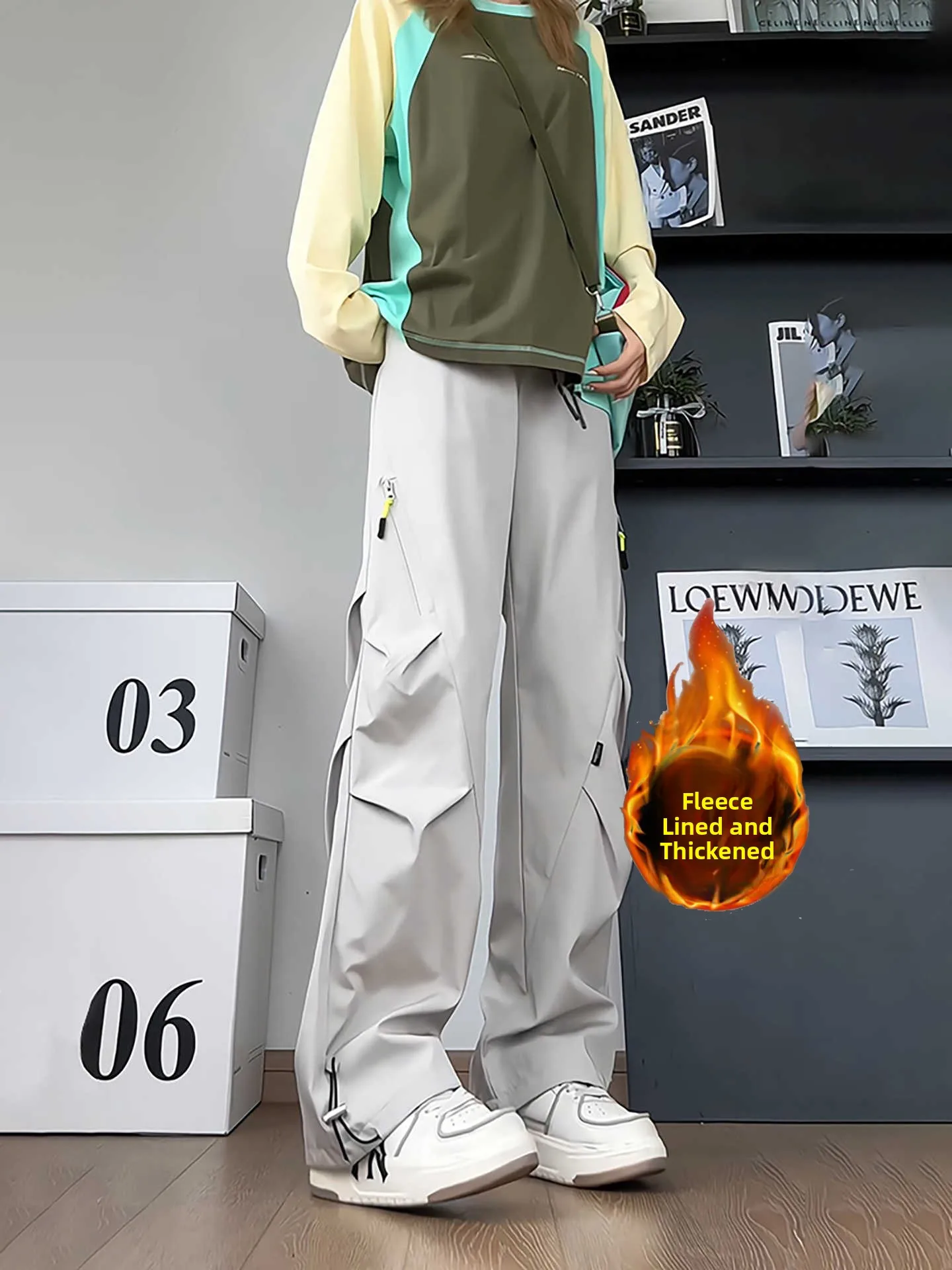 

Мужские утепленные рабочие брюки на флисовой подкладке, осенне-зимние, износостойкие, мягкие, в стиле карго, американского стиля, для активного отдыха и горного туризма