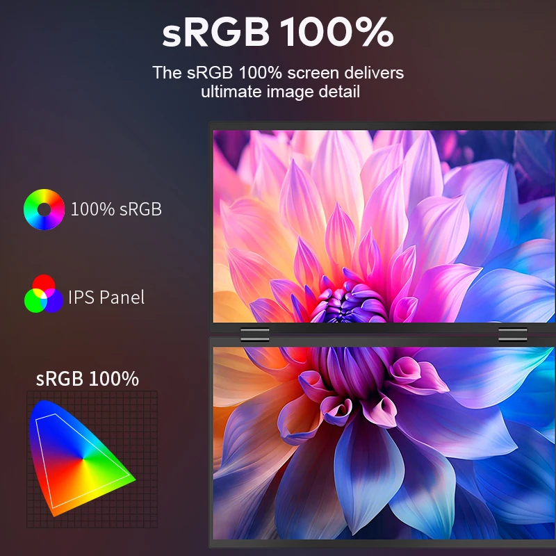 

2026 Горячий новый удаленный супертонкий дизайн для делового использования, универсальный светодиодный экран, 2,5 К, 60 Гц, QHD IPS, портативный монитор